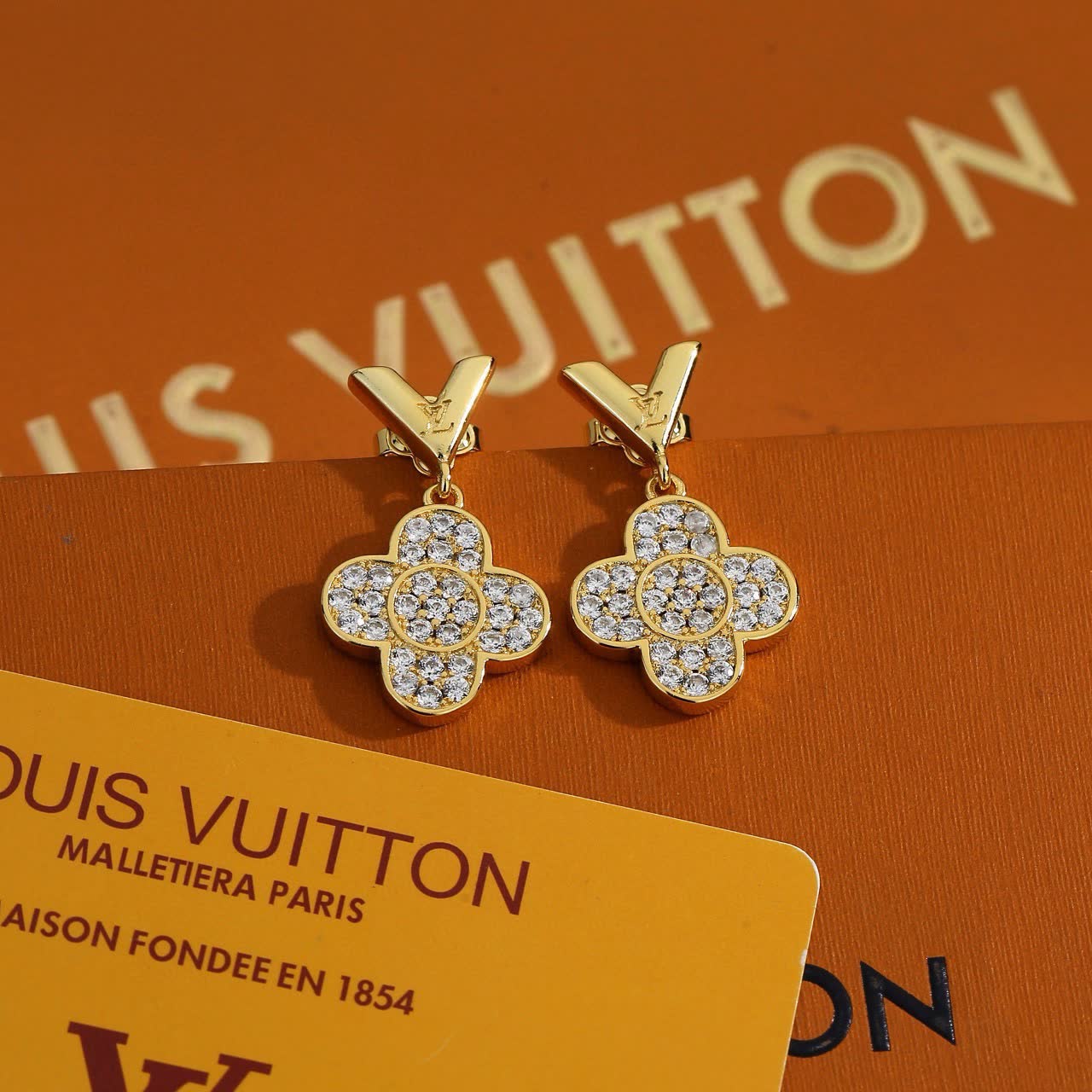 Louis Vuitton Gold Flower Earrings Louis Vuitton Gold Flower Earrings